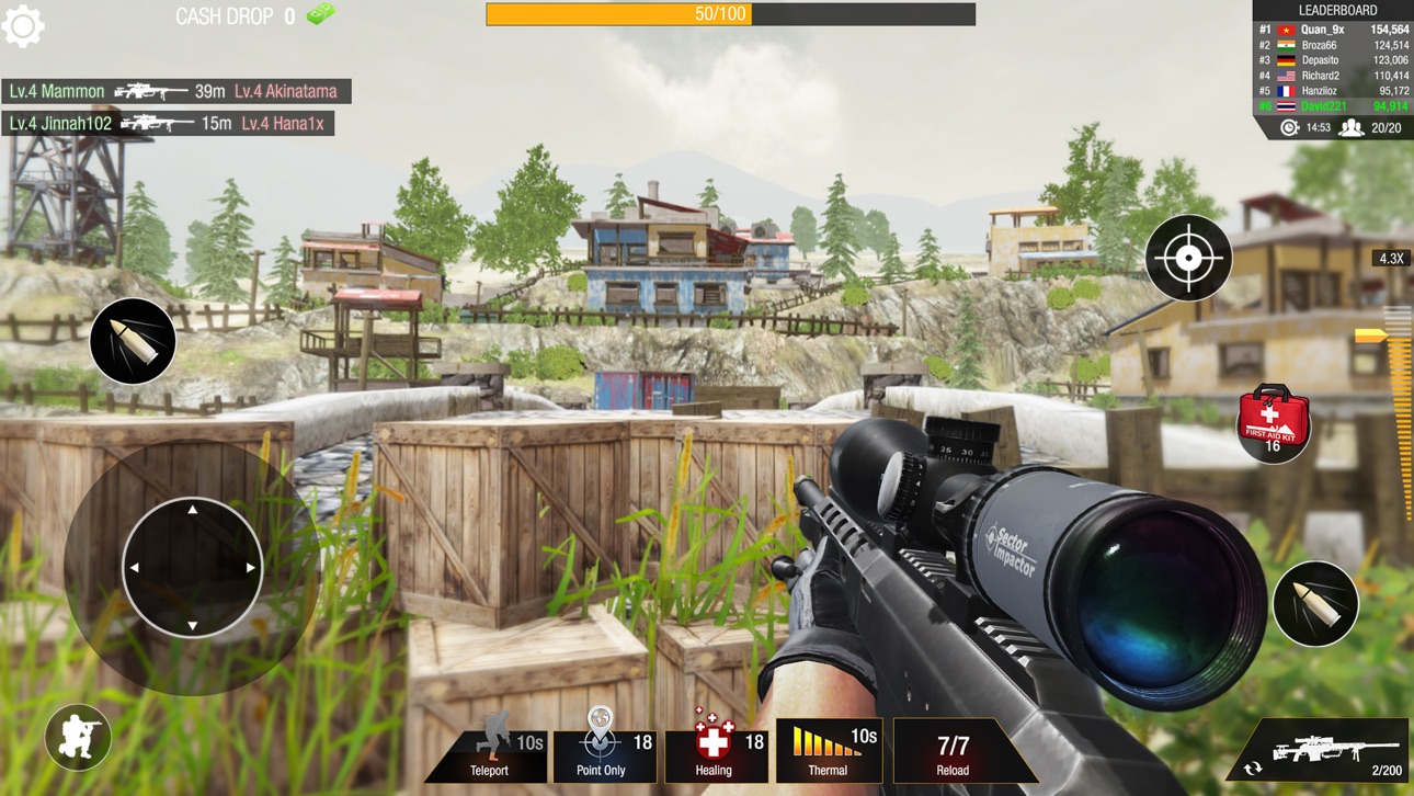 Bullet Strike: Sniper 3D PvP - VIP Hack screenshot 3 - iOS game interface