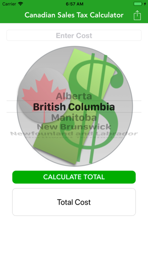 Canadian Sales Tax Calculator!