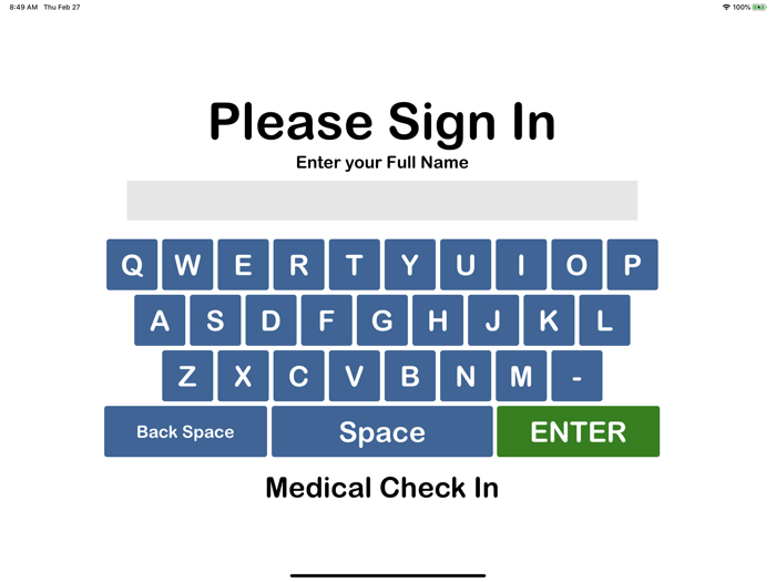 Medical Check In