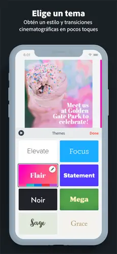 Captura de Pantalla 6 Adobe Spark Video iphone