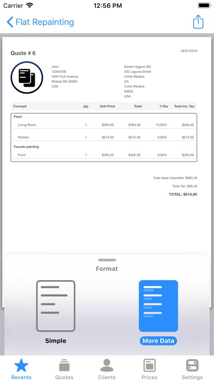 Express: Invoices and Quotes screenshot-4