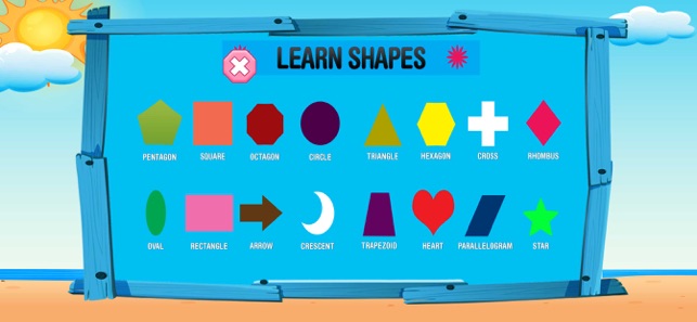 Learning Shapes & Colors Games