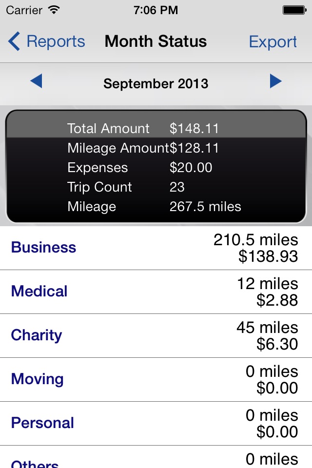 Trip Miles (IRS Mileage log) screenshot 3