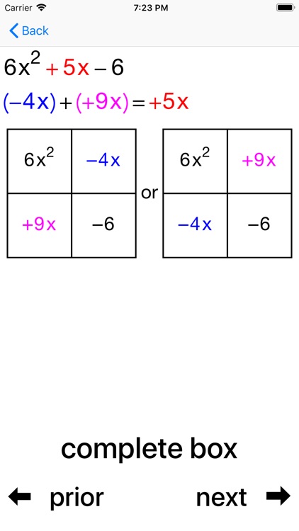 Quadratic Factoring screenshot-4