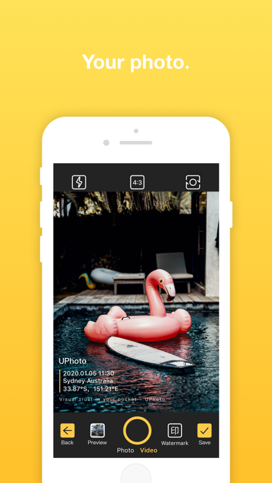 UPhoto-Blockchain camera screenshot 2