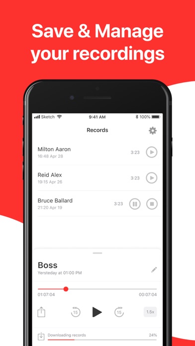 RECtime Call Recorder App screenshot 3