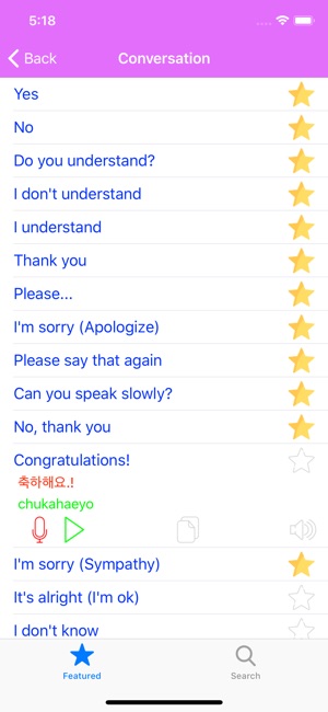 Learn Korean Phrases Annyeong(圖2)-速報App