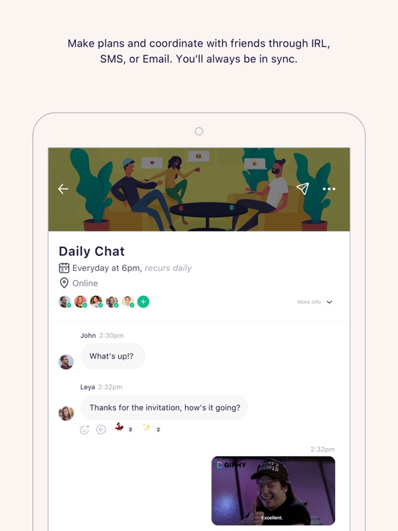 iPad Image of IRL - Social Calendar