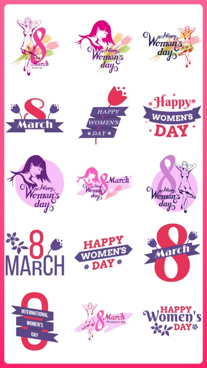 March 8 Womens Day Stickers