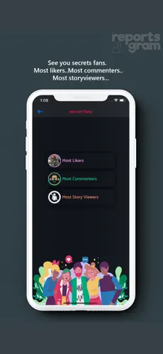 Captura de Pantalla 6 Reports+ Pro for Instagram iphone
