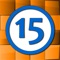 Icon Fifteen sliding tiles puzzle