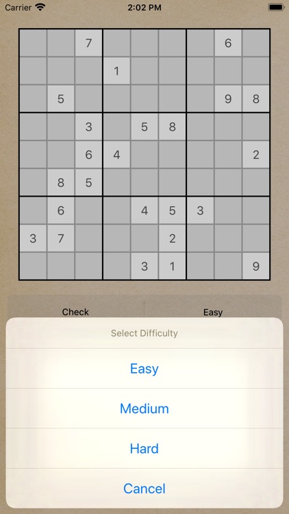 Play sudoku solve