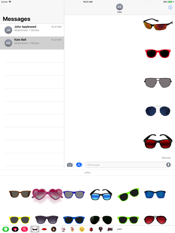 Sunglasses Stickers for iMessa