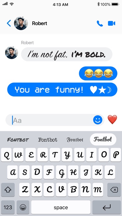 Image of Fontbot: Custom fonts keyboard