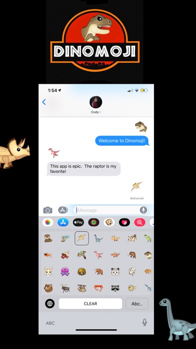 DinoMoji - Dinosaur Emoji screenshot 3