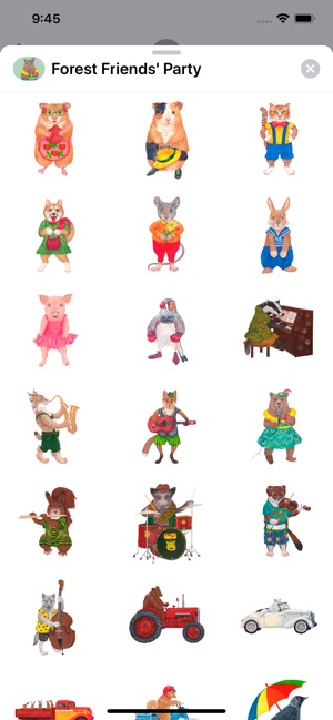 Forest Friends' Party Stickers(圖7)-速報App