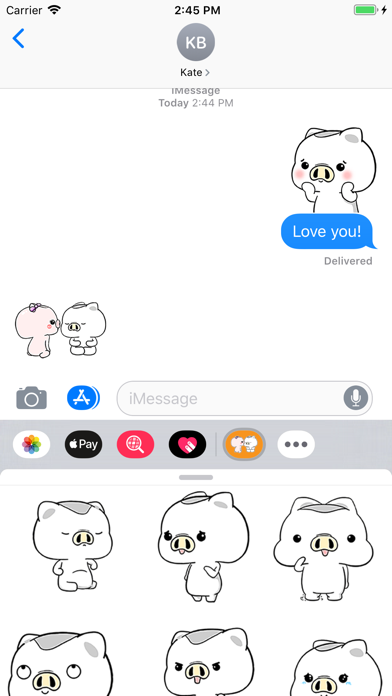 BaBoo Pig Animated Stickers screenshot 3