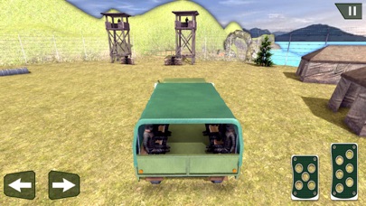 Military big truck driving 3Dのおすすめ画像3