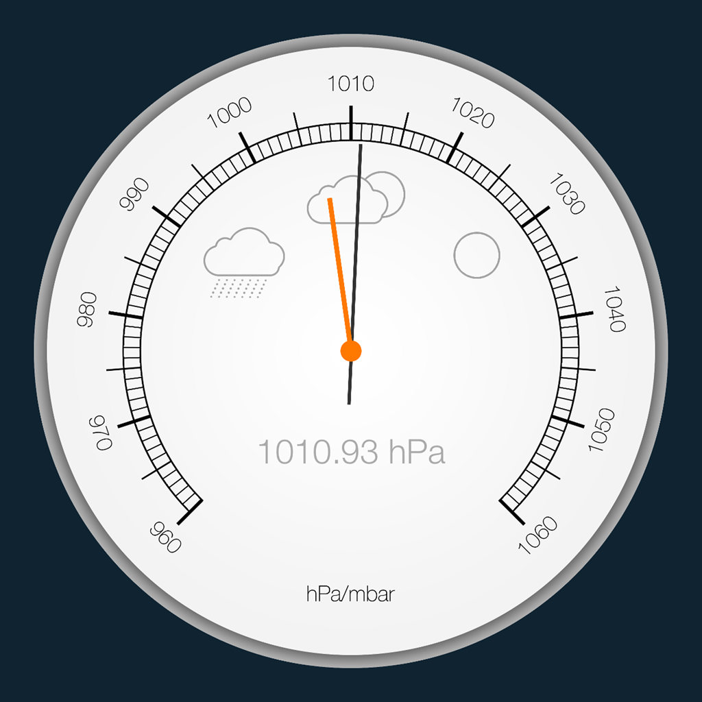 「Barometer & Altimeter Pro」 iPhoneアプリ APPLION