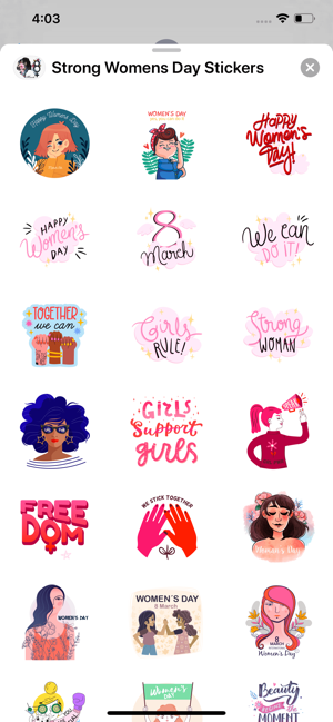 Strong Women's Day Stickers(圖3)-速報App