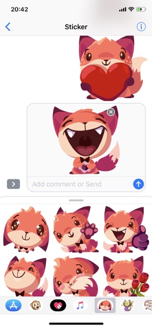 Fox Cute Pun Funny Stickers(圖3)-速報App