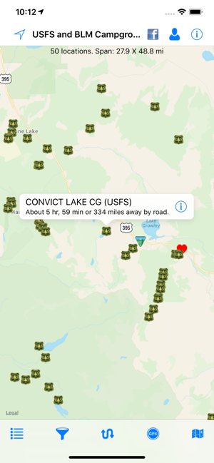 USFS & BLM Campgrounds