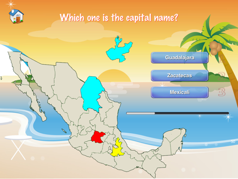 Mexico Puzzle Map - náhled