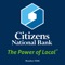 Citizens National Bank Mobile Banking is like having your very own bank right in your pocket