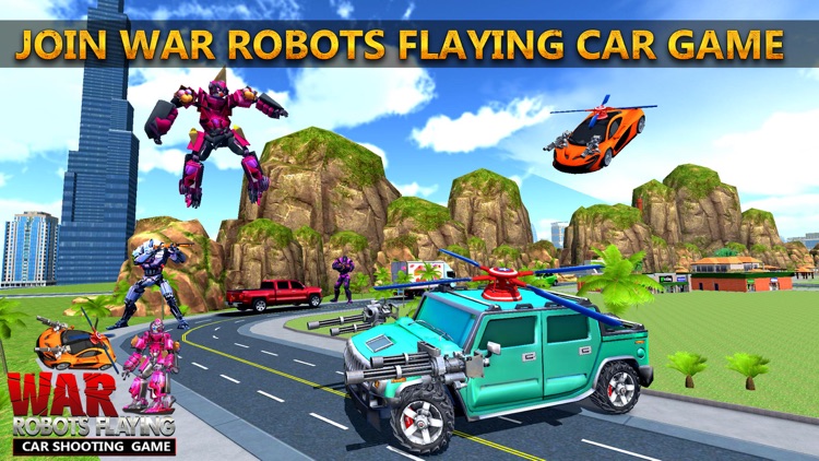 War Robots Flying Car Shooting