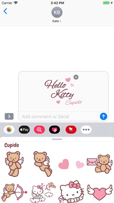 Hello Kitty Love Stickersのおすすめ画像3