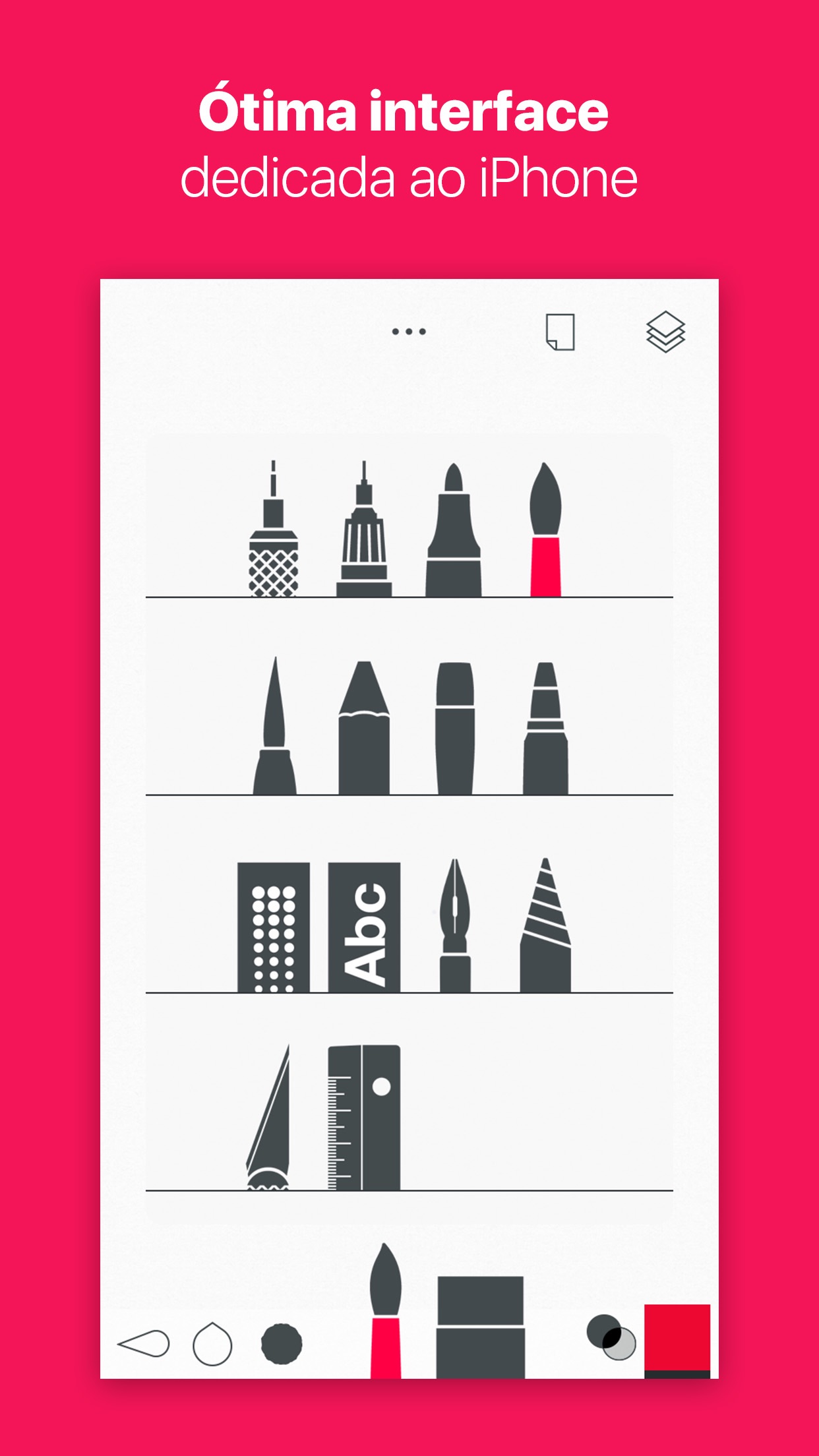 Screenshot do app Tayasui Sketches Pro