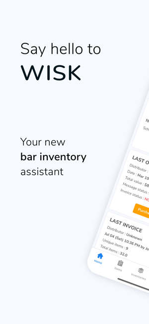 WISK: Bar & Beverage Inventory