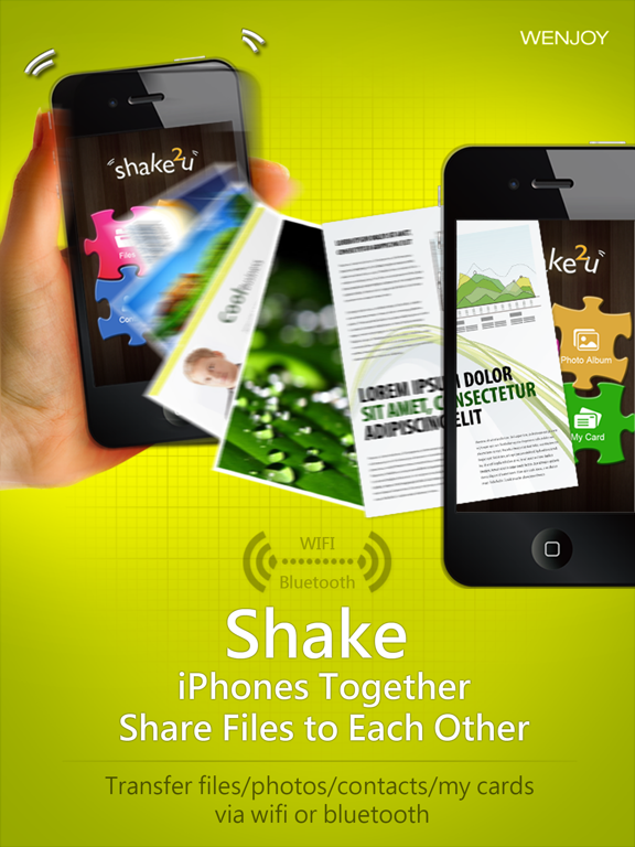 shake2u - a secure way to transfer files via bluetooth and wifi screenshot