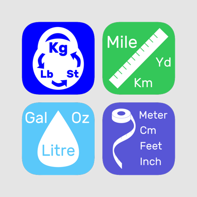 Converters for Weight, Distance, Volume, Length