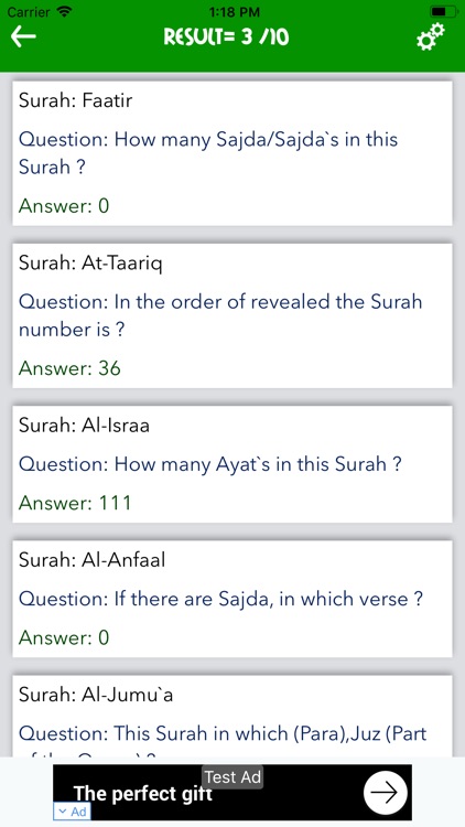 Quran Quiz - MCQ's of Quran screenshot-5