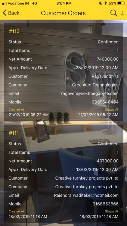 COSMOS Sales