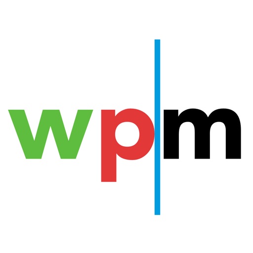 wpm - words per minute Icon