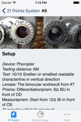 OptoBible Optometry app screenshot 2