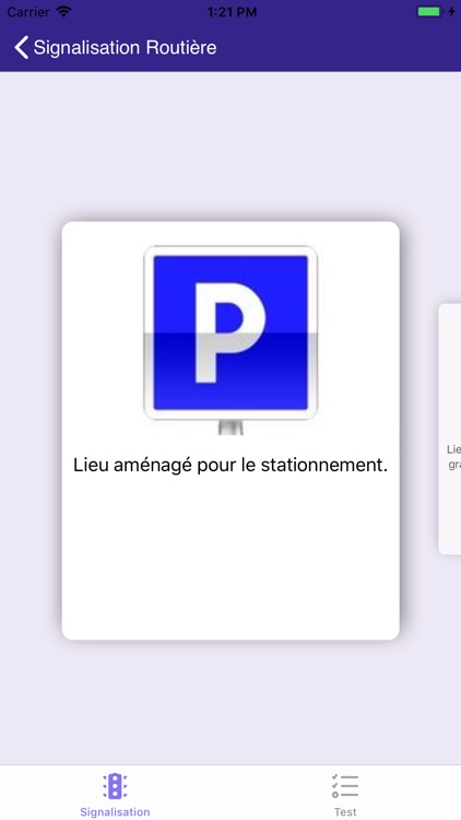 Test de Signalisation