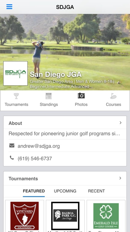SDJGA -San Diego Jr Golf Assoc
