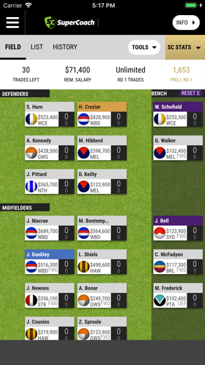 SuperCoach 2019(圖3)-速報App