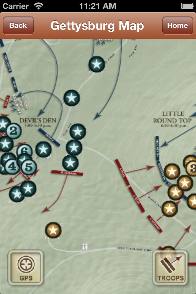 Gettysburg Battle App: July 2 screenshot 2