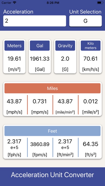 Acceleration Unit Converter screenshot-4