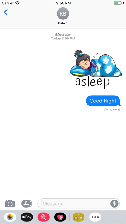 Good Morning - Night Stickers screenshot-6