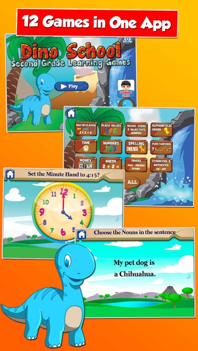 How to cancel & delete Dino Second Grade School Games from iphone & ipad 1