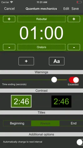 Game screenshot Crono: stopwatch for debates hack