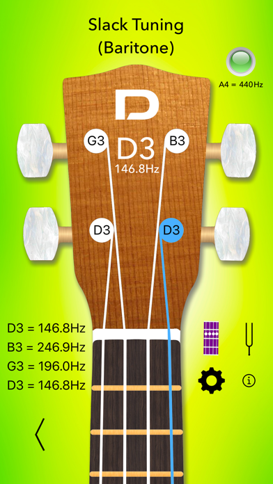 Ukulele Tuner Pro - Instant tuning with precision and ease! With chord library and tuning fork! Screenshot 7