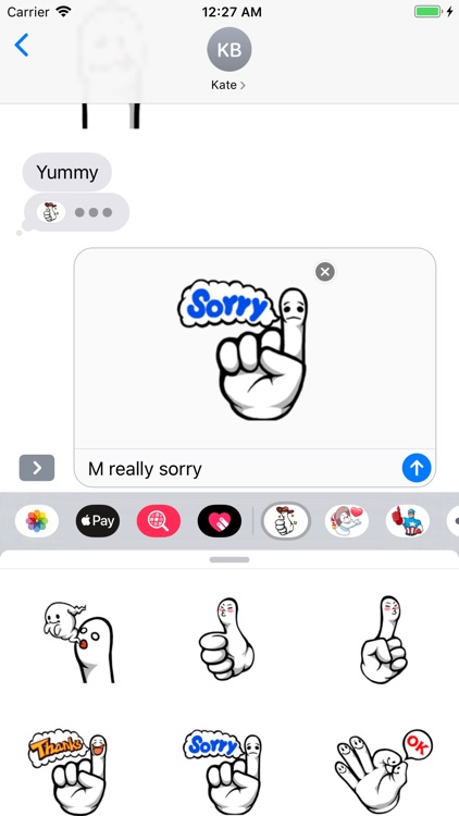 Fingerface ArtWork Stickers