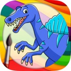 Dinosaurs Coloring book  & Paint the Jurassic