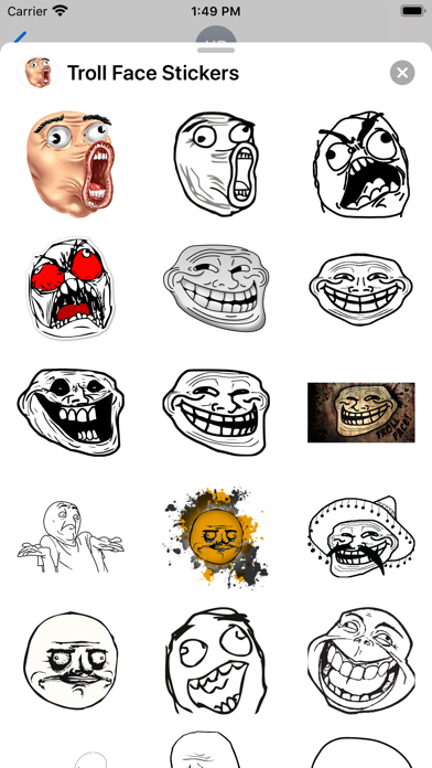 Troll Face Stickers - Memes screenshot 2